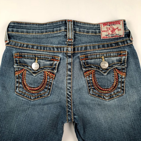 True Religion “Joey Rainbow Row” Jeans size 14 - Picture 3 of 8